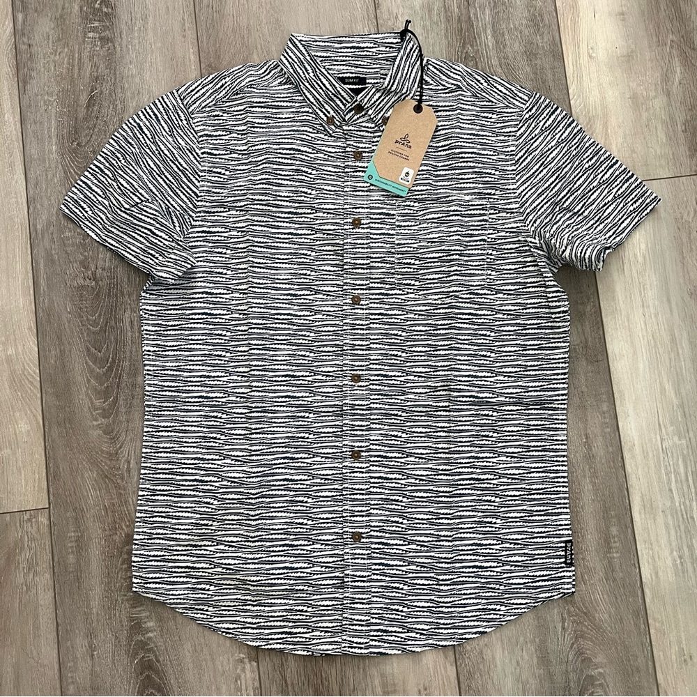 prAna Men's Zuckerfield Shirt Slimfit size Small
